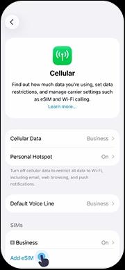 iPhone — Go to Settings