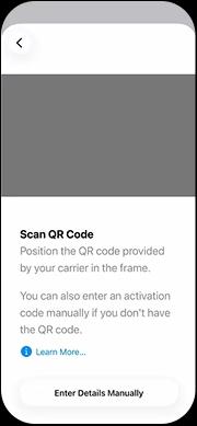 iPhone — Scan QR code